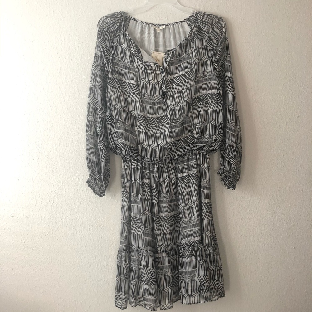 Black & White Shoshanna Flirty Dress